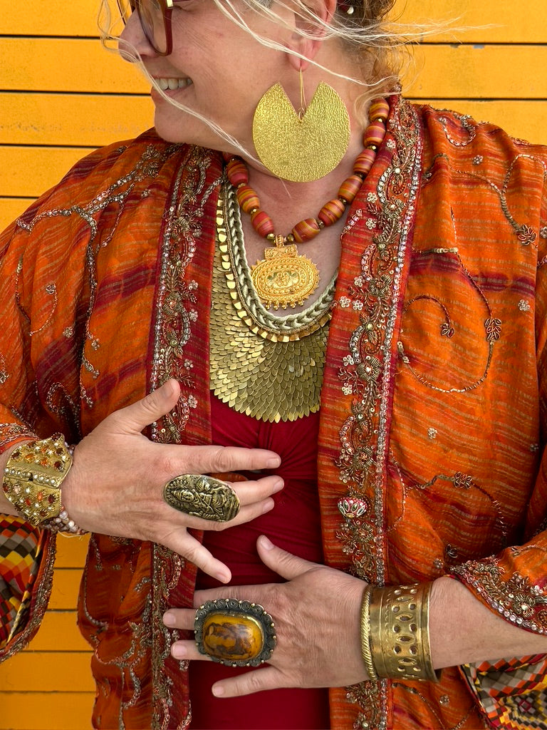 ROYAL RUSSET MAHARANI KIMONO