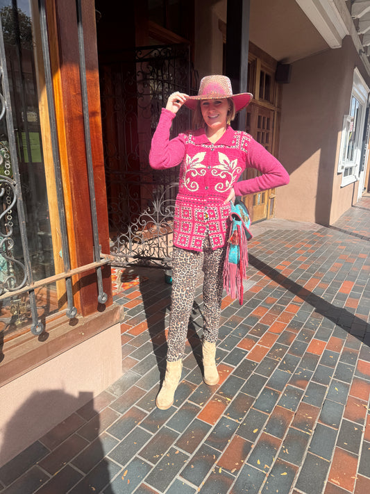 PINK PARTY SWEATER JACKET