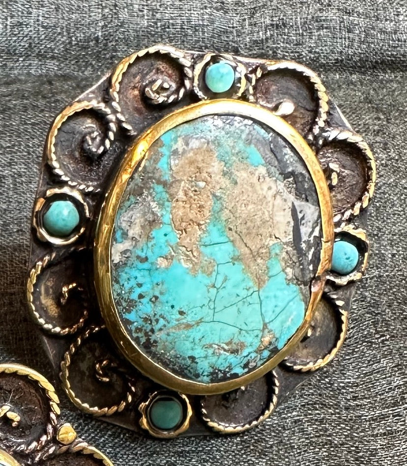TURQUOISE TRIAD RINGS