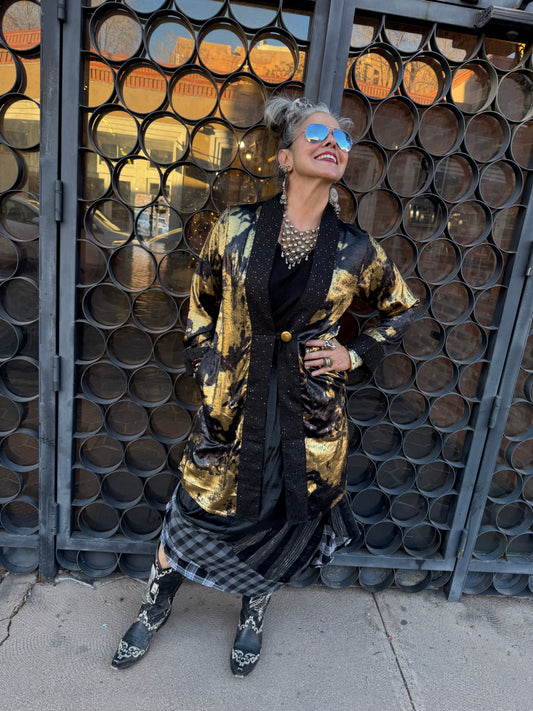 GILDED CLOUD SWING COAT