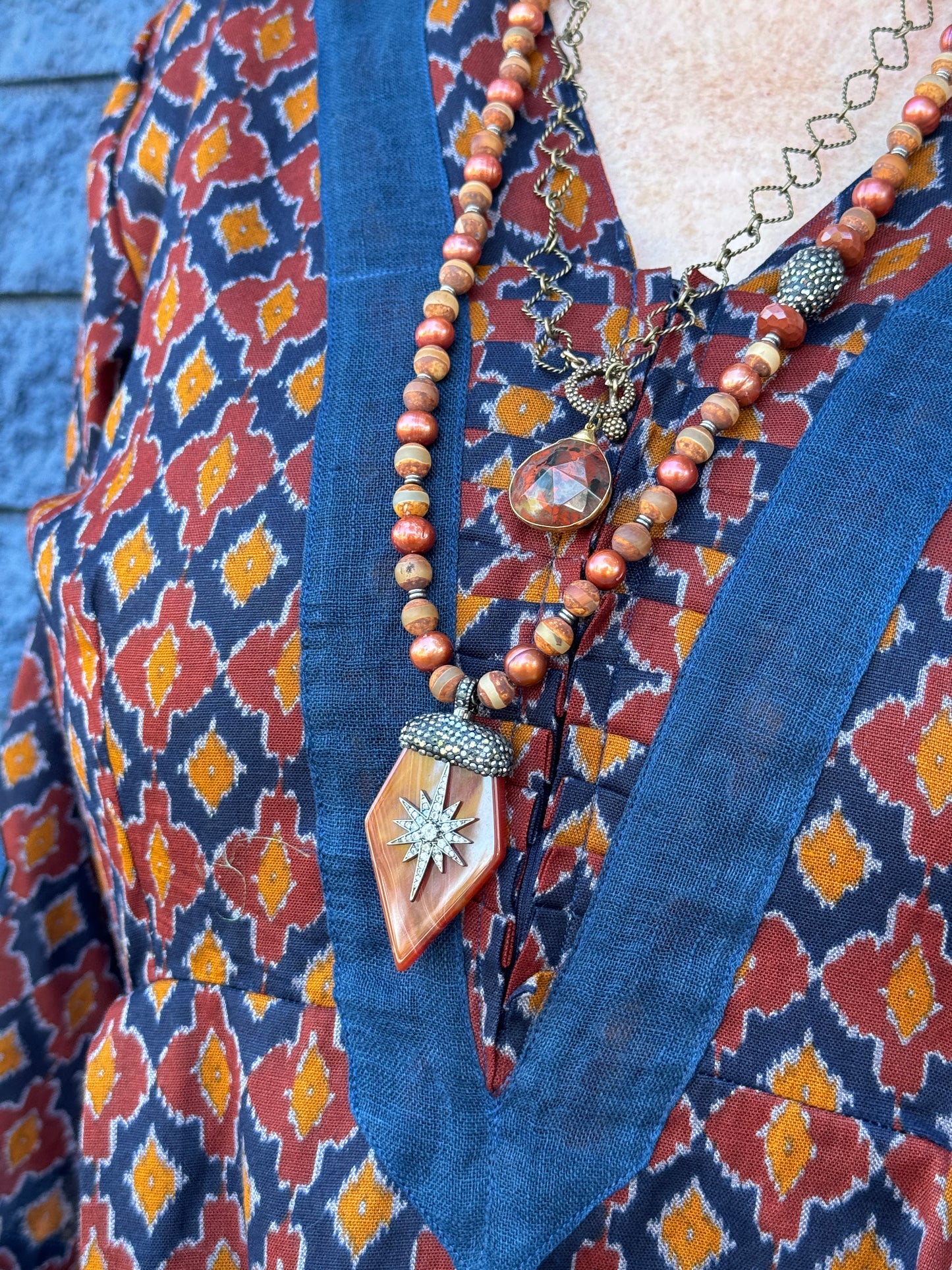 INDIGO IKAT THAT DRESS