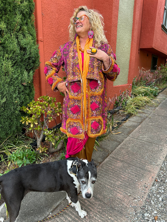 FLYING CARPET COAT ORCHID