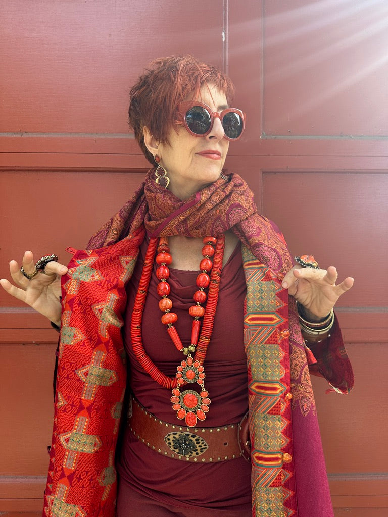 REVERSIBLE SABER SILK COAT