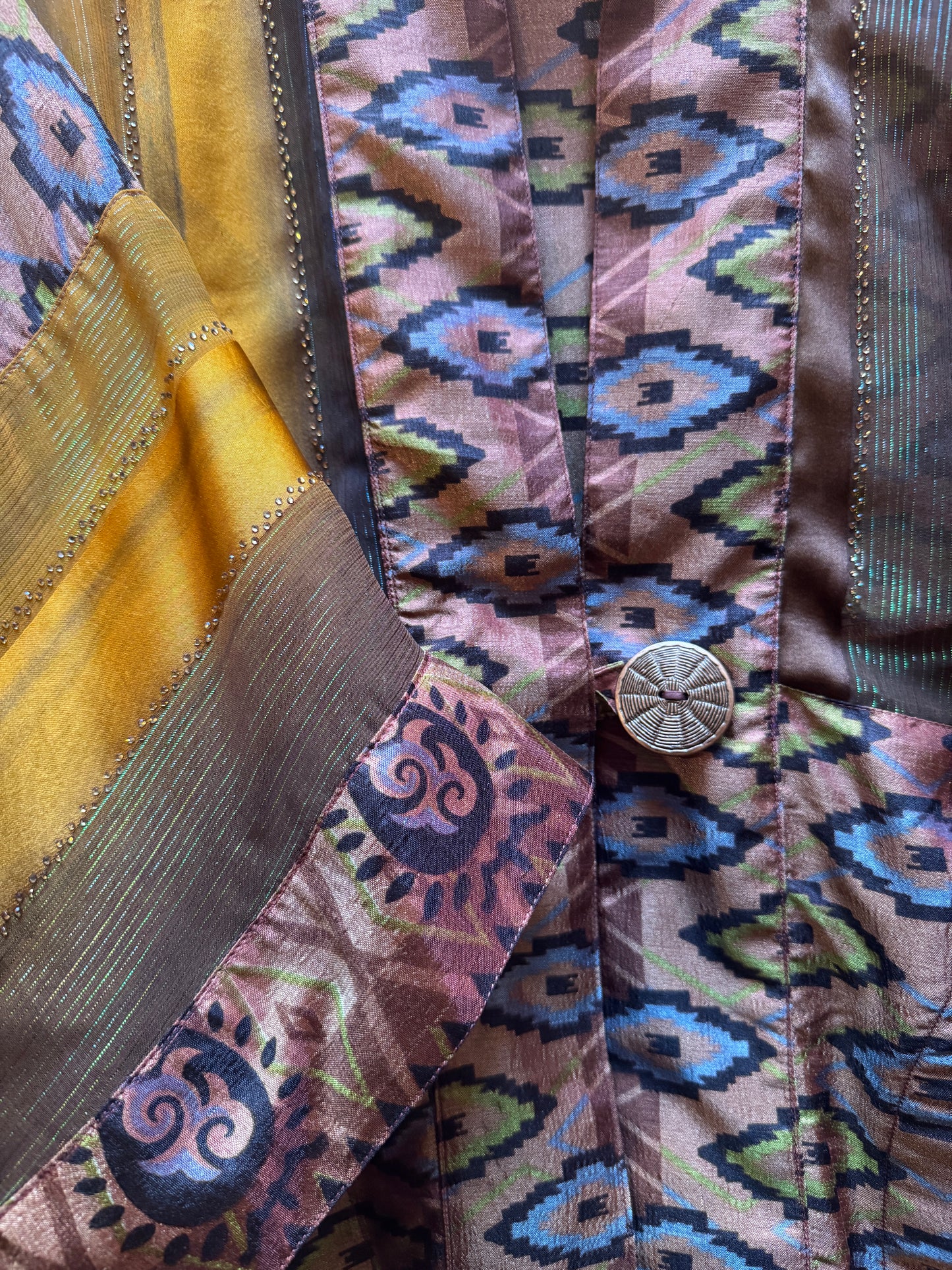 COPPER IKAT SHORT KIMONOS