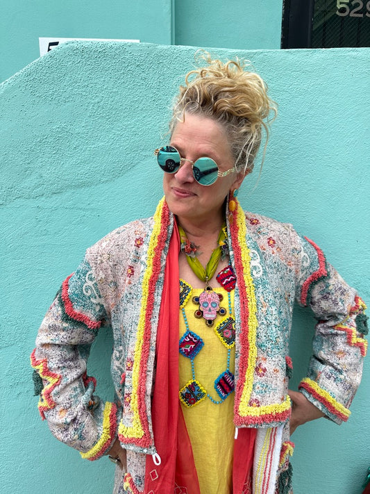 PINK SUGAR SKULL NECKLACE