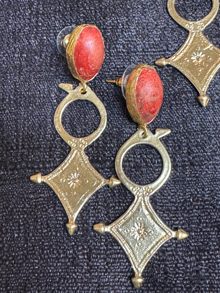 TRIBAL IN GOLD EARRINGS
