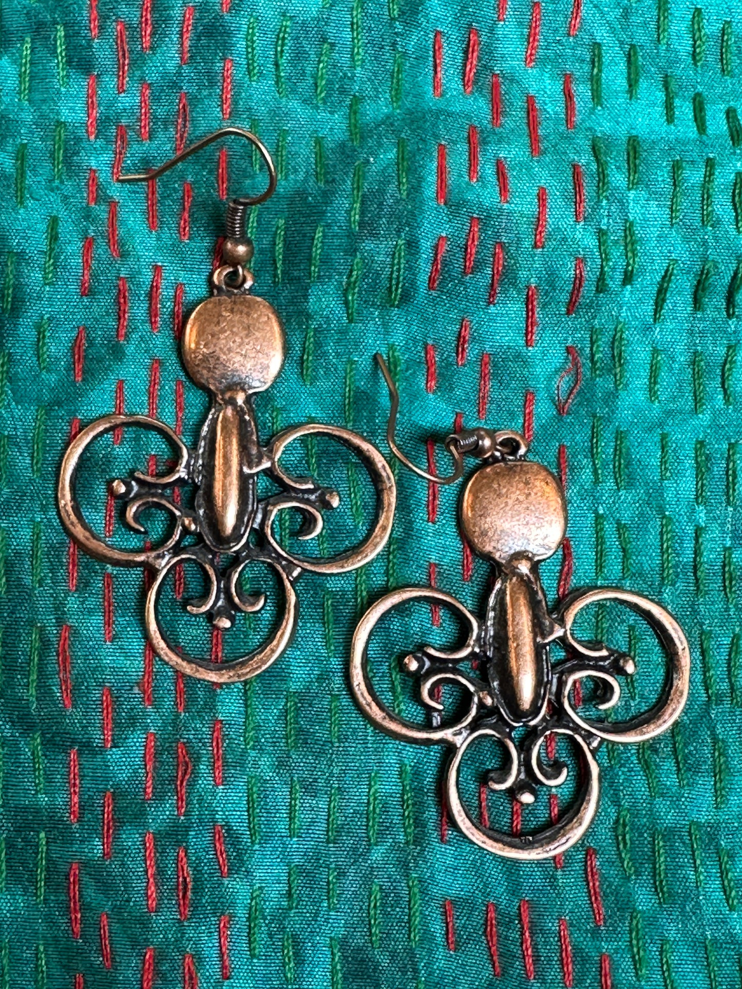 COPPER-TONE EARRINGS
