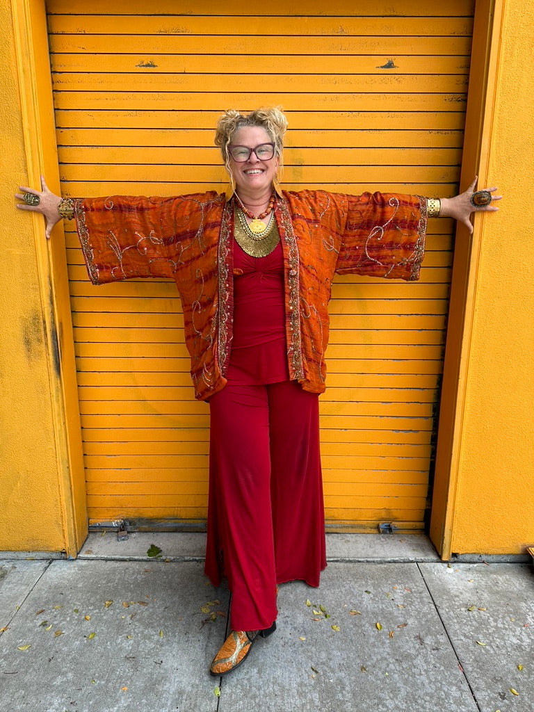ROYAL RUSSET MAHARANI KIMONO