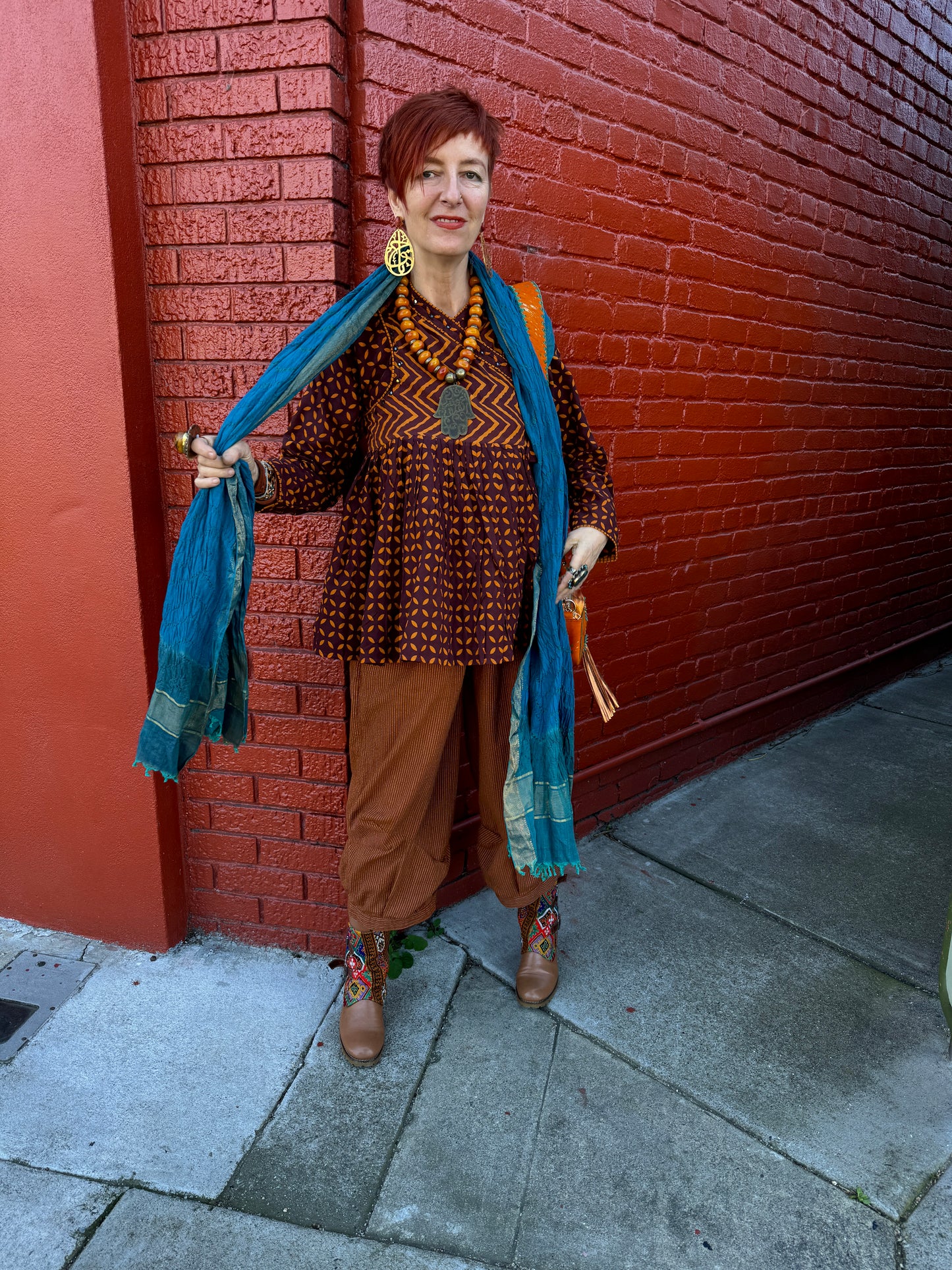 PERSIAN BLUE WRAP SHAWL