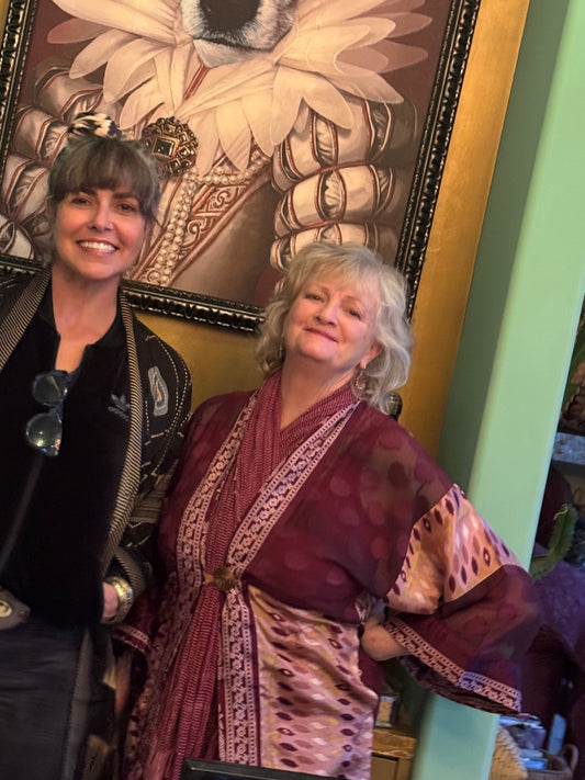 MAUVE AND MERLOT SHORT & LONG KIMONOS