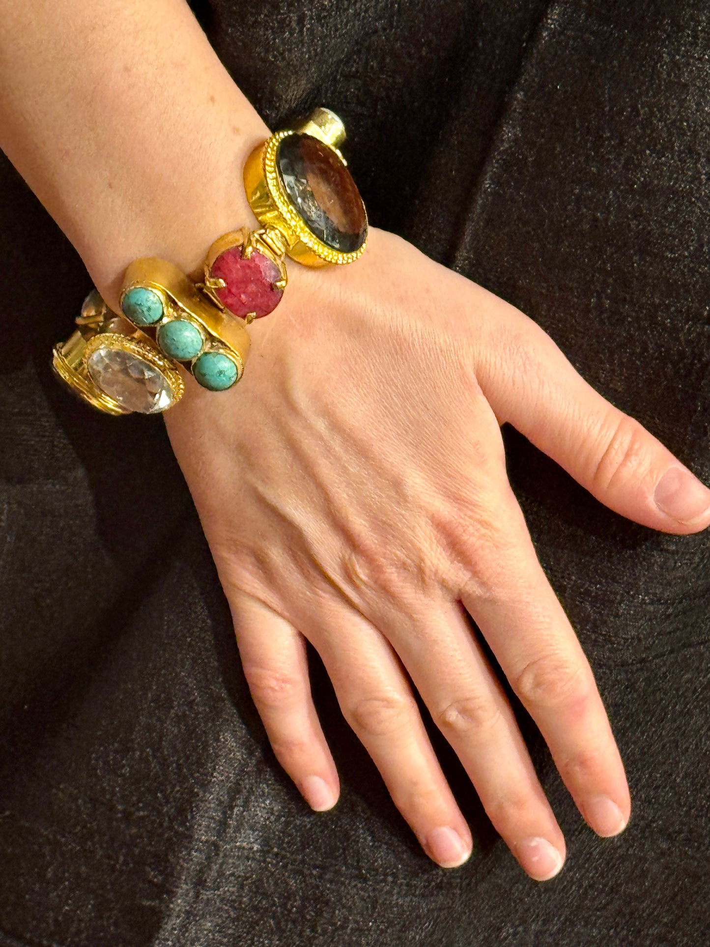 BIG CHUNKY GEMSTONE BRACELETS