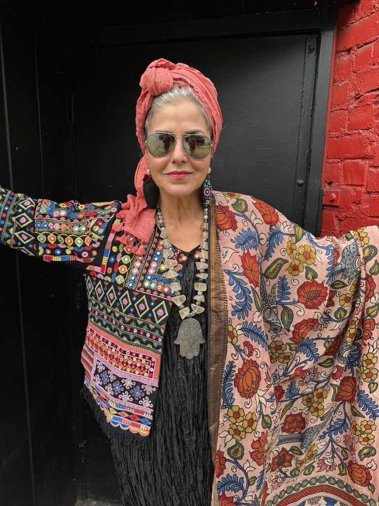 CHOCK-A-BLOCK SWEATER JACKET