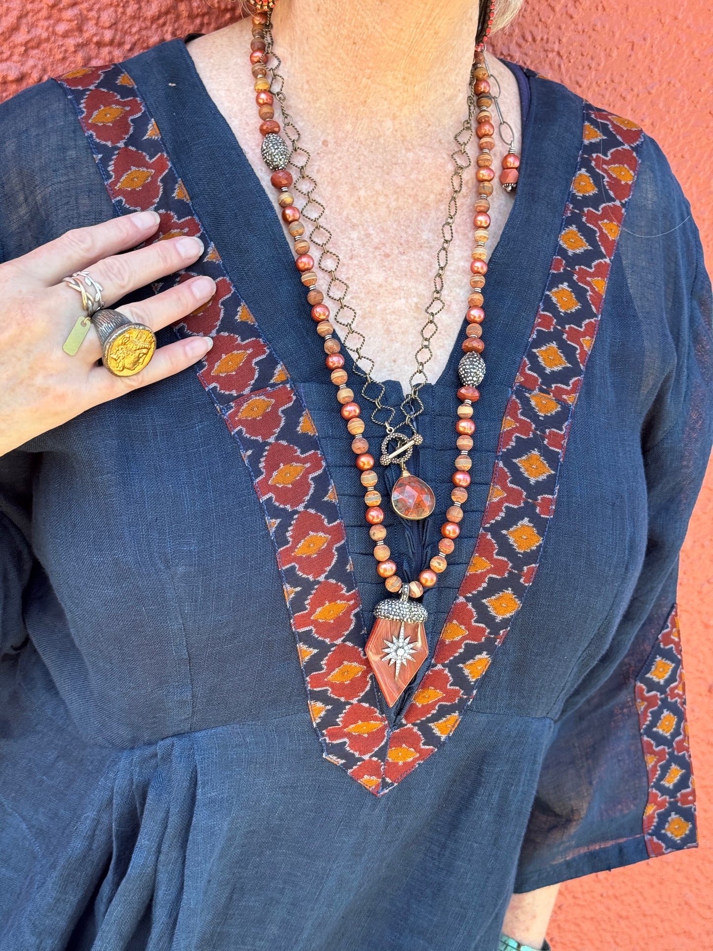 INDIGO IKAT THAT DRESS