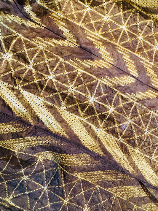 SENSATIONAL SHIBORI SILK SCARF