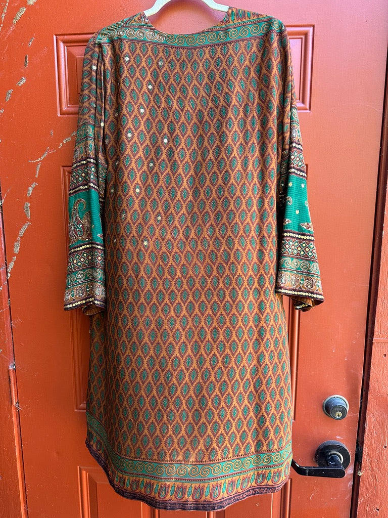 AUTUMN HARVEST REVERSIBLE SARI DUSTER