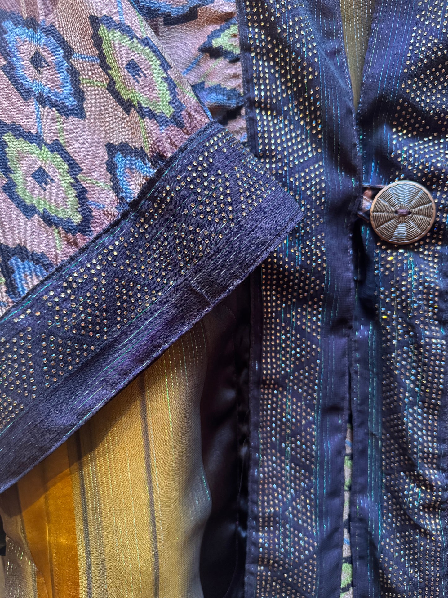 COPPER IKAT SHORT KIMONOS