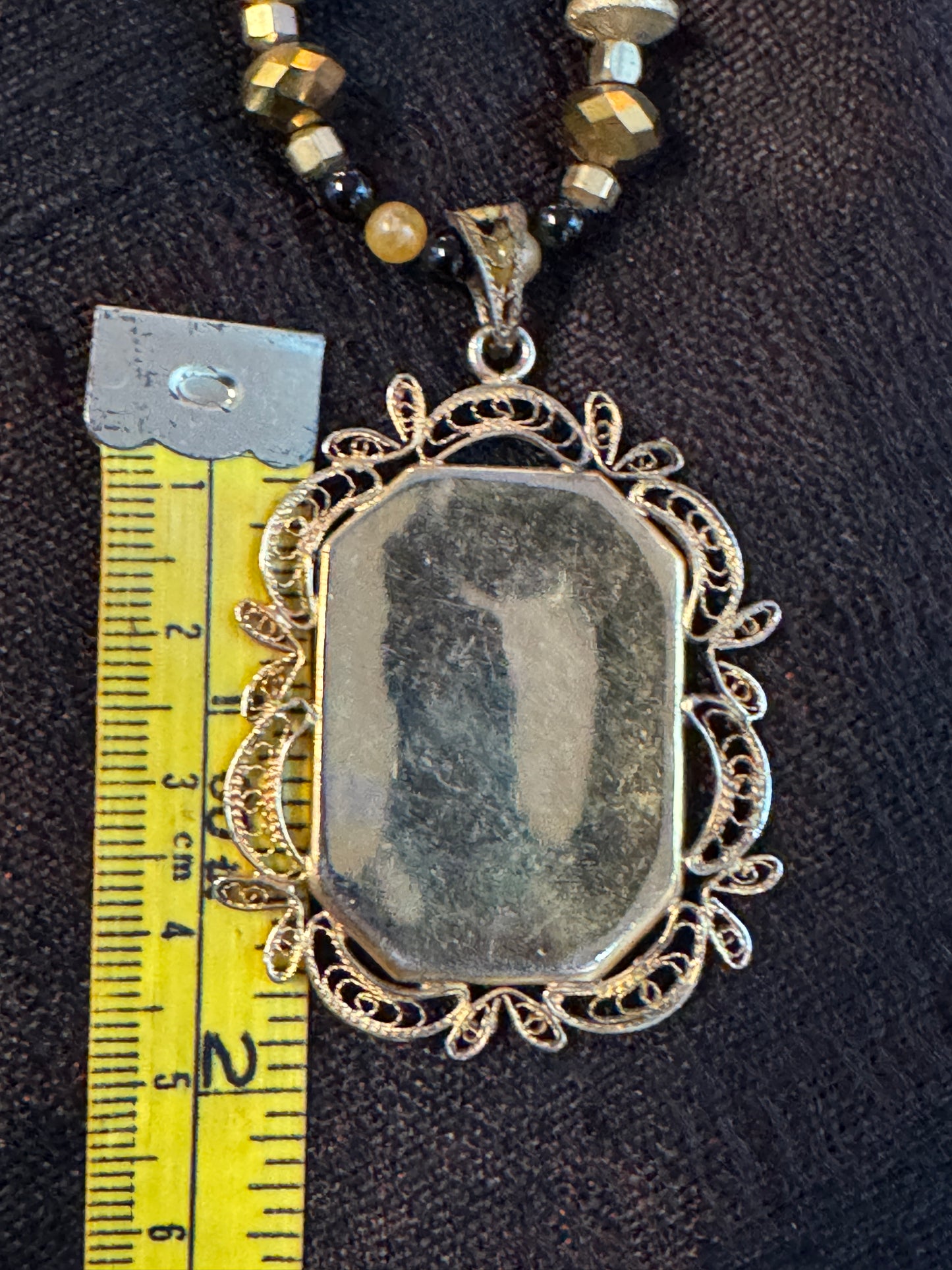 VINTAGE DAMASCENE PENDANT