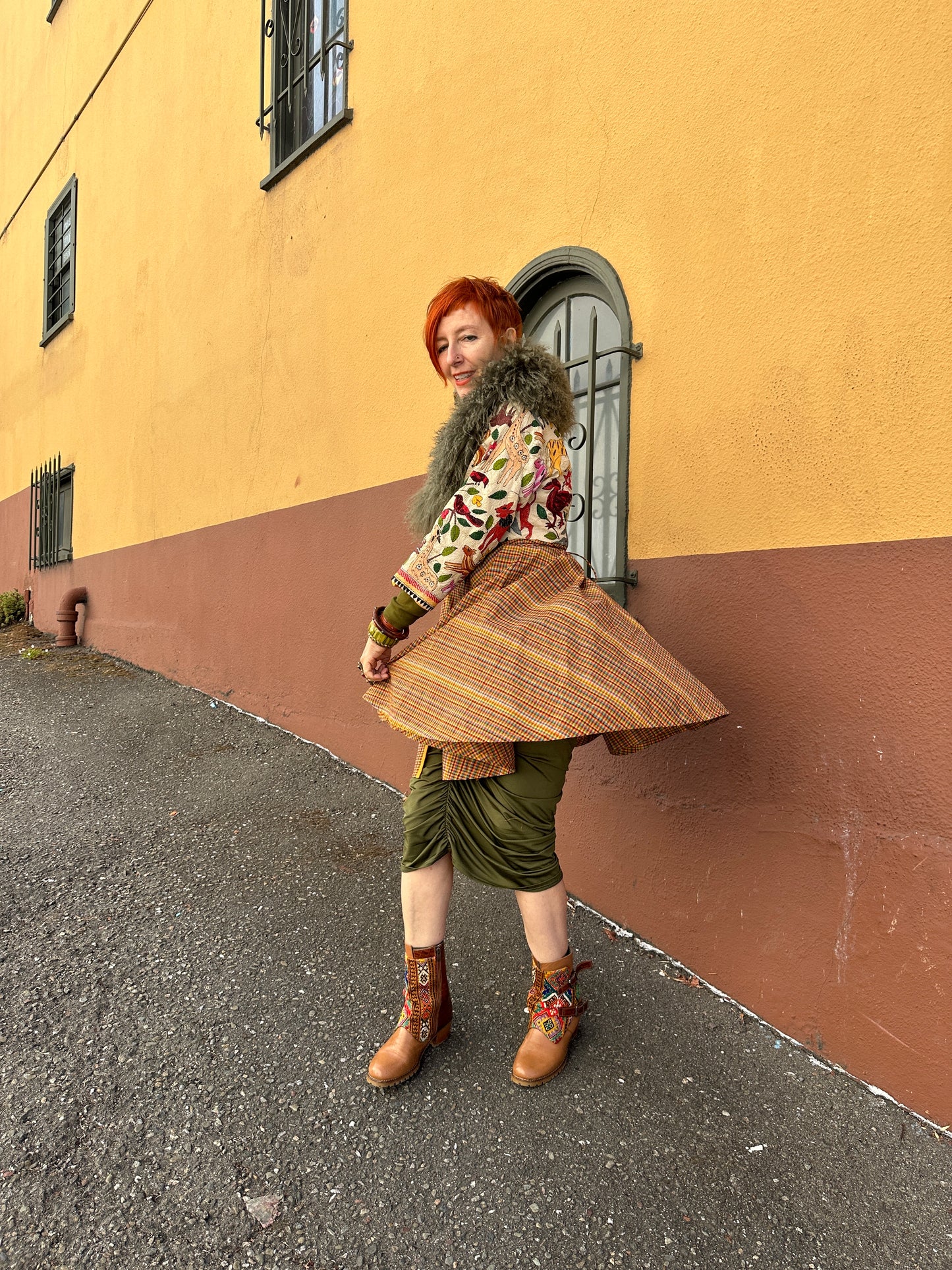 FANTASTICAL CREATURES ABBREVIATED AZEEZA COAT DRESS