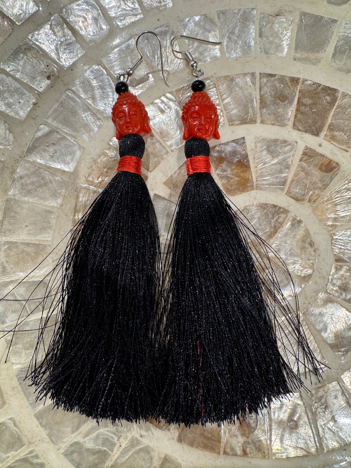 BUDDHA TASSEL EARRINGS