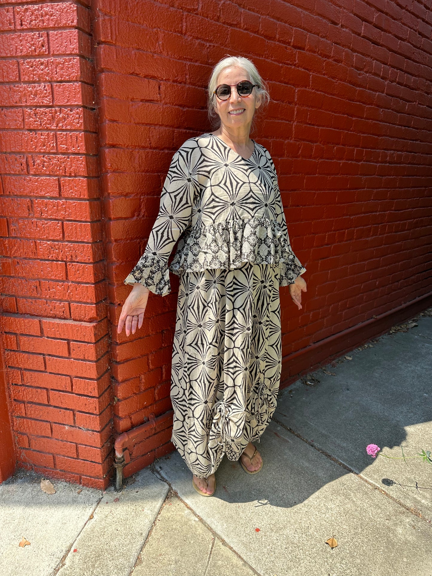 RUFFLE TOP MARRAKESH