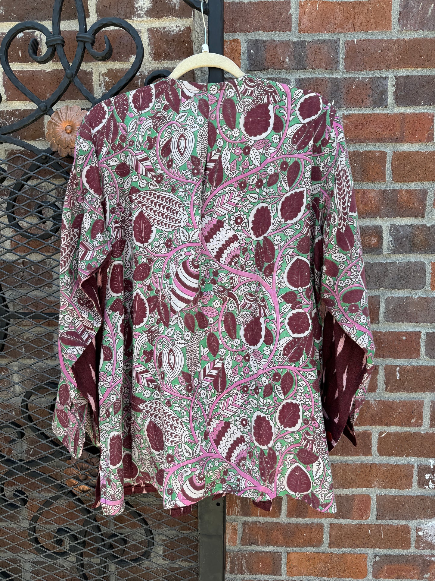KALAMKARI IKAT EXOTIC GARDEN BLOUSE