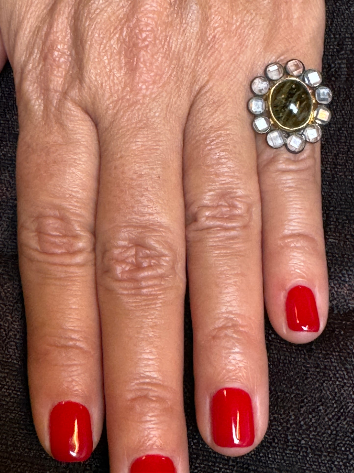 TOURMALINE CRYSTAL RING