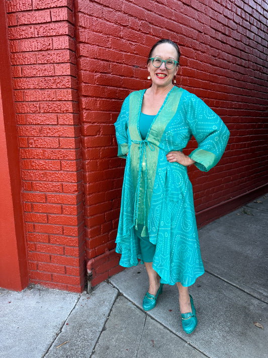 AQUA AZEEZA COAT DRESS