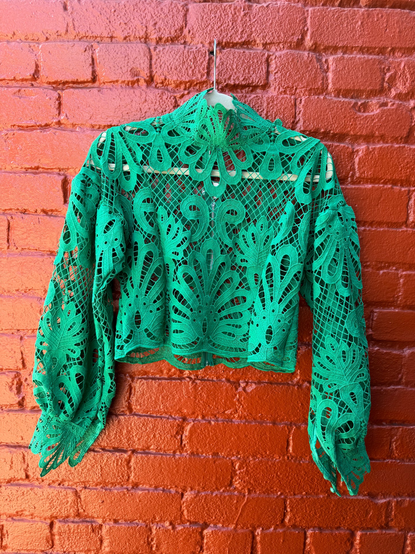 JADE LACE ZIP JACKET