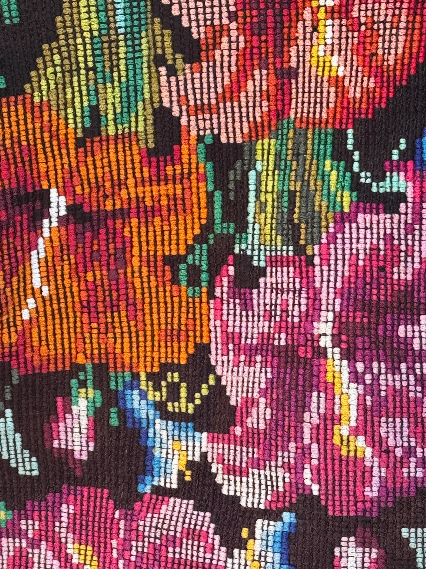 BLACK BANDHANI HUIPIL REDUX JACKET