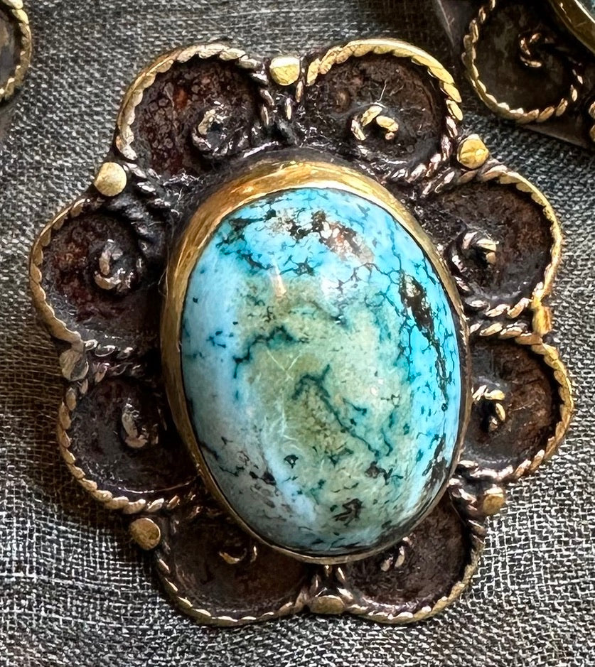 TURQUOISE TRIAD RINGS