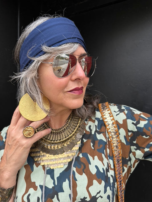 GOLDEN FULL MOON EARRINGS