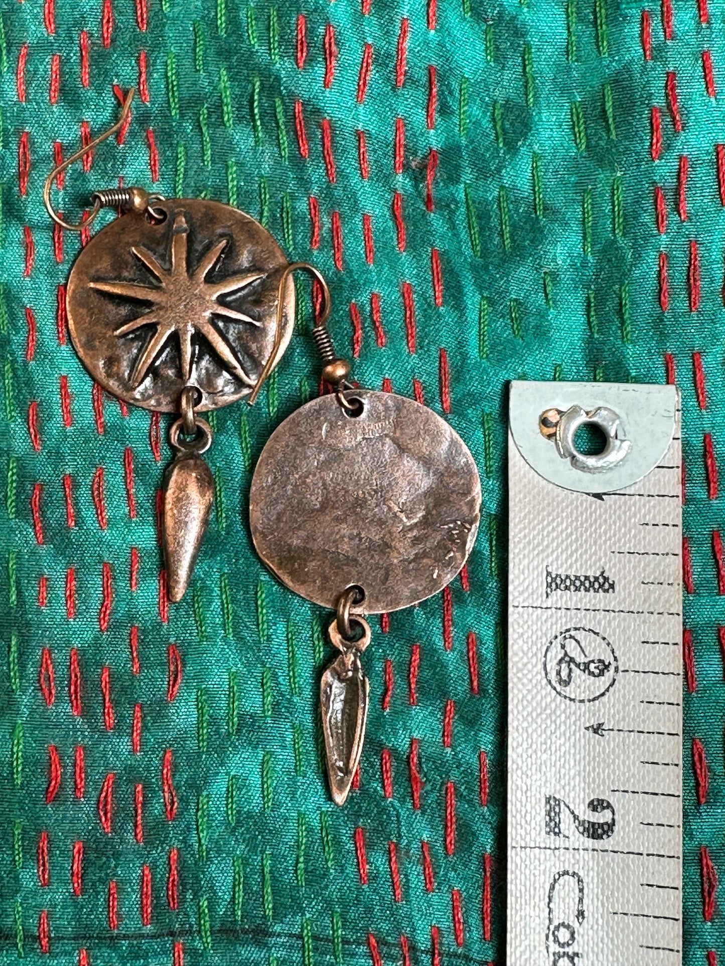 COPPER COIN EARRINGS