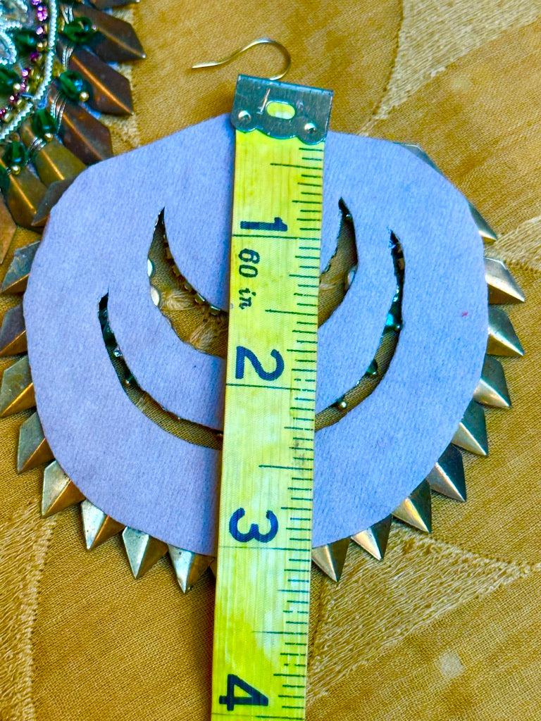 ORNATE SOLAR FLAIR EARRINGS