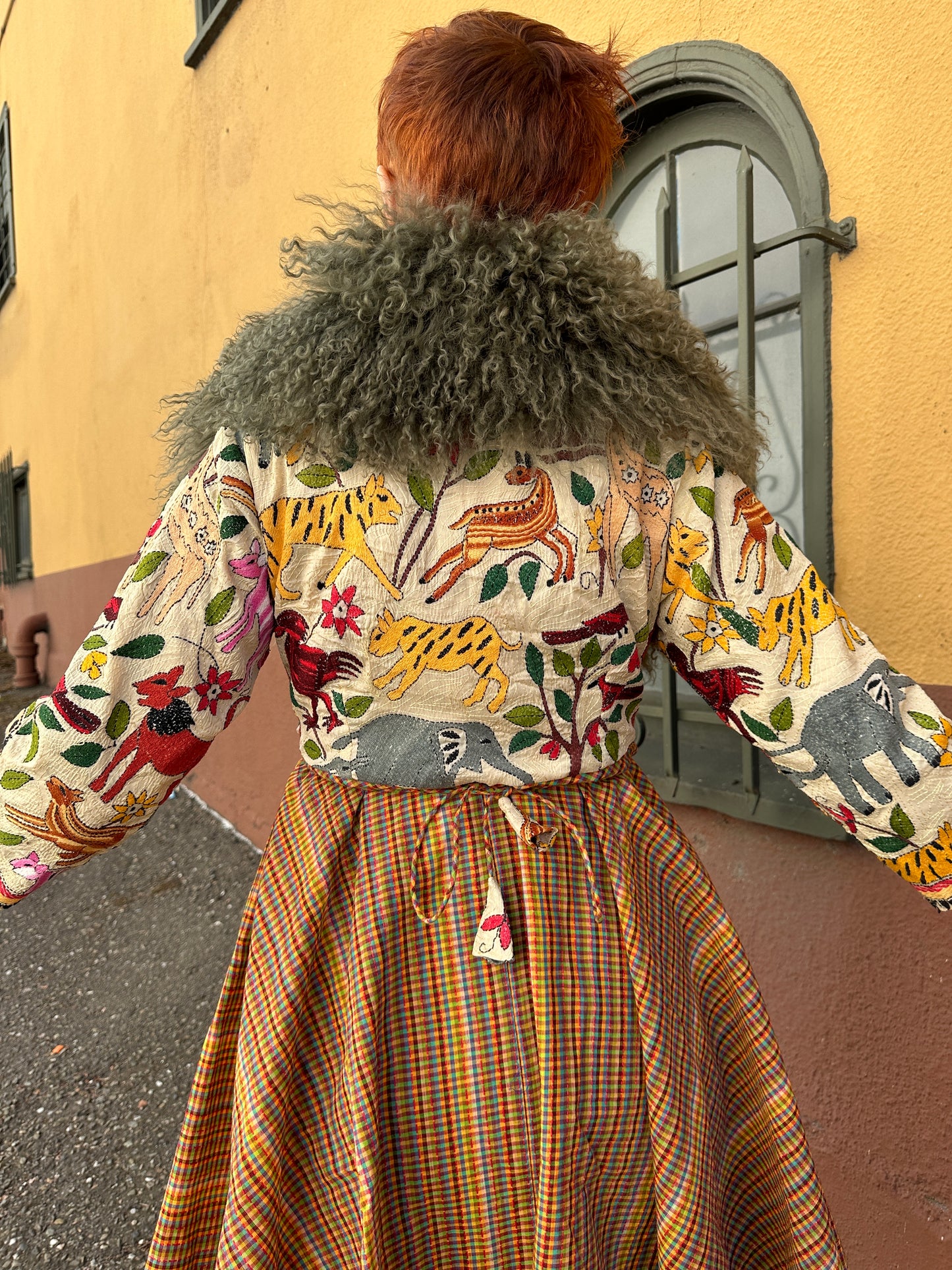 FANTASTICAL CREATURES ABBREVIATED AZEEZA COAT DRESS