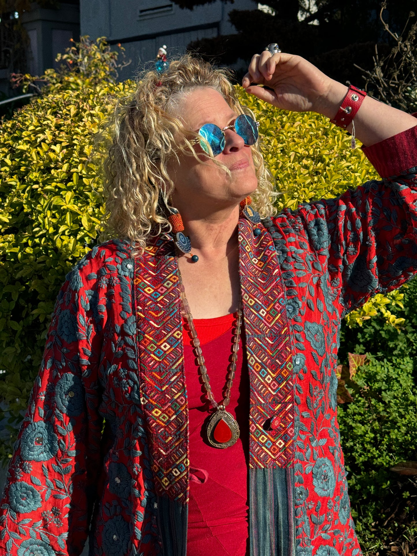 RED ONYX DROP NECKLACE