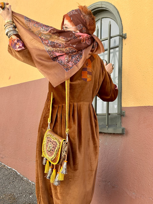 THAT VELVET EMBROIDERED DRESS
