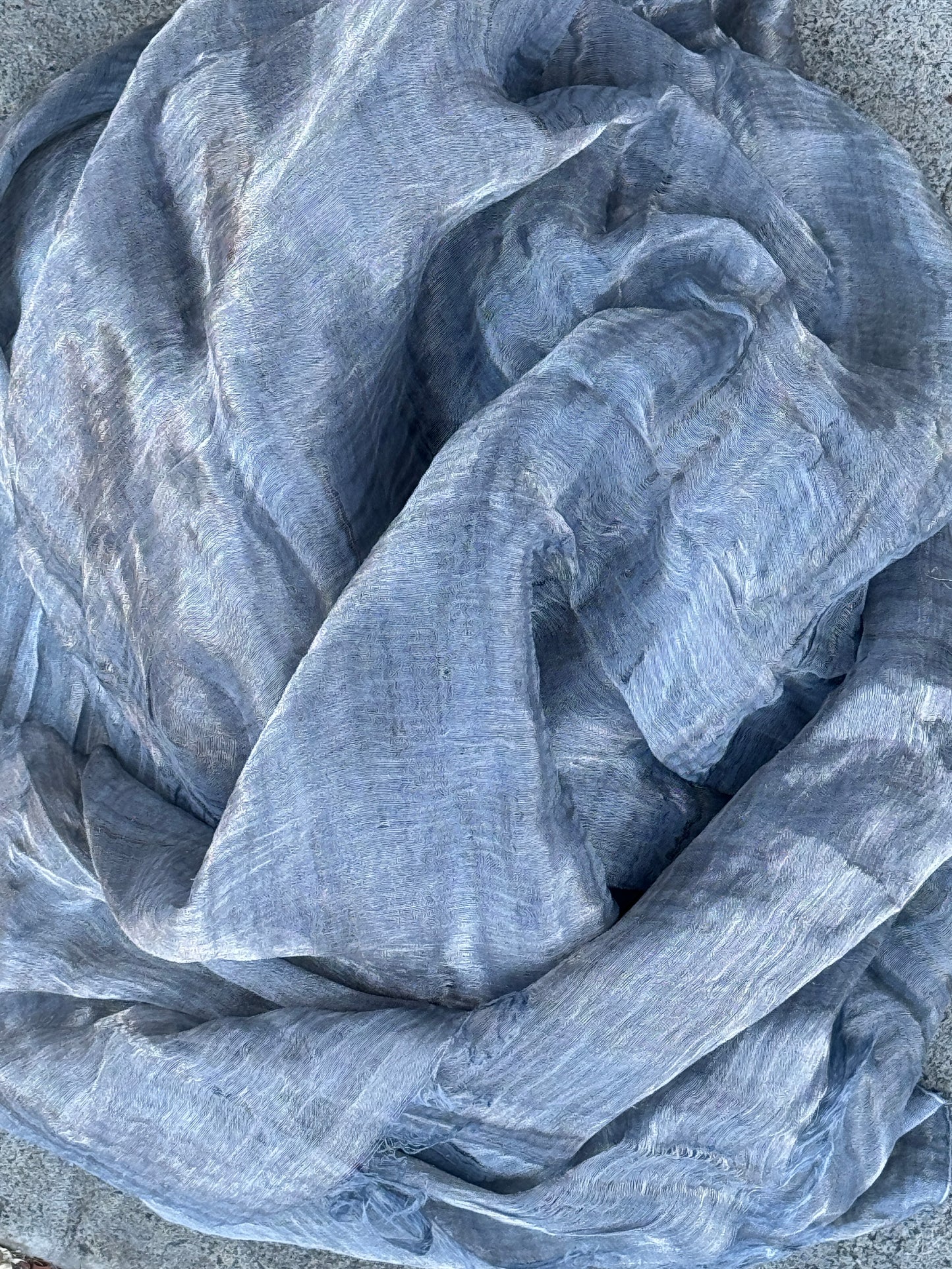 SILVER METALLIC ANGEL SCARVES