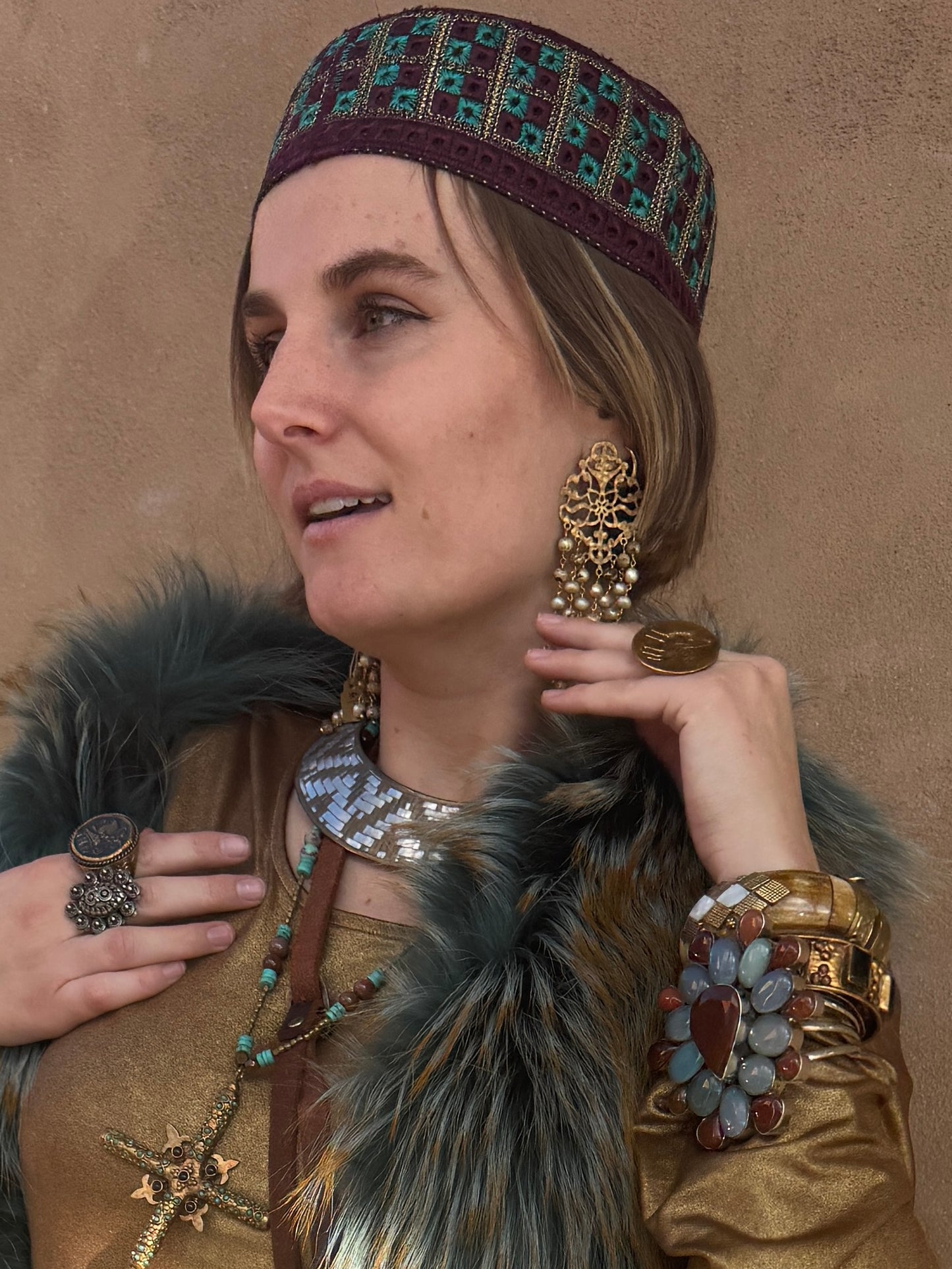 DRIPPING DIRTY PEARL CHANDELIER EARRINGS