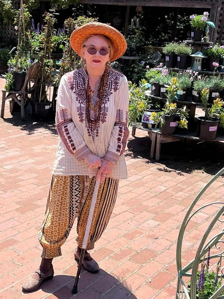 GOLDEN AZTEC HAREM PANTS