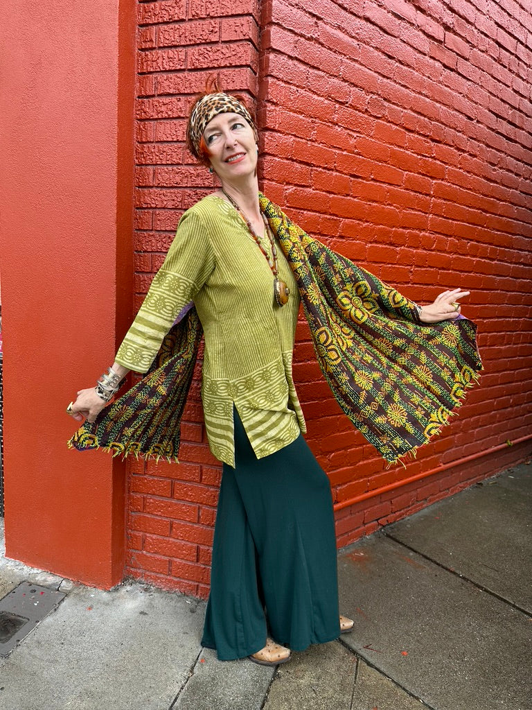 REVERSIBLE SILK SCARF