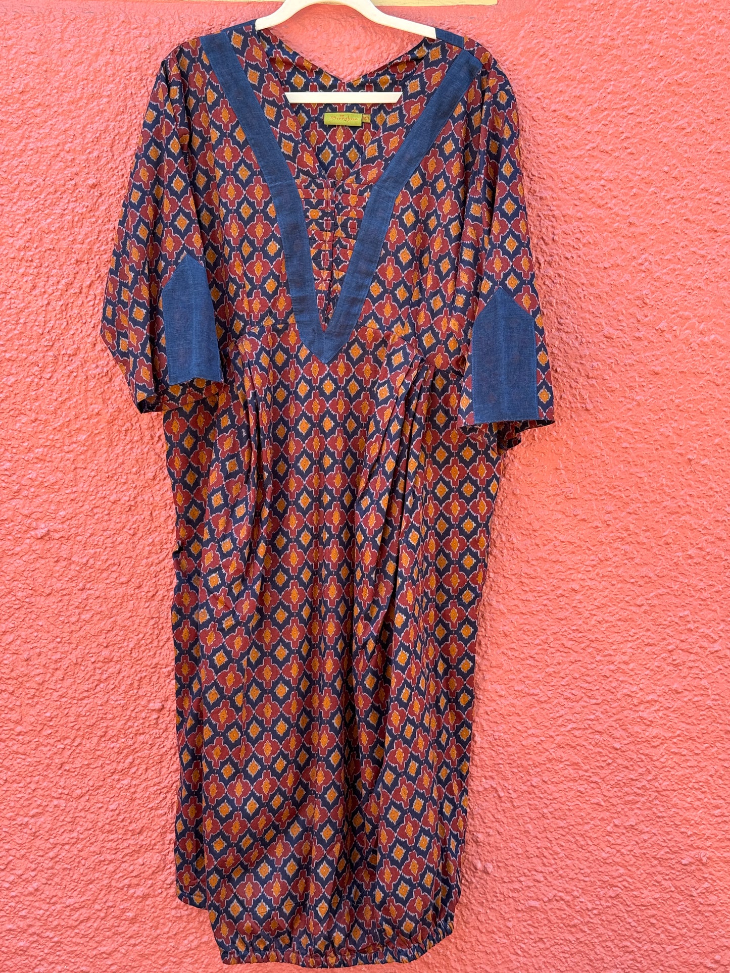 INDIGO IKAT THAT DRESS