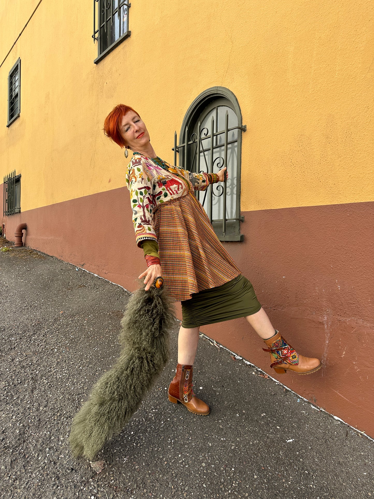 FANTASTICAL CREATURES ABBREVIATED AZEEZA COAT DRESS