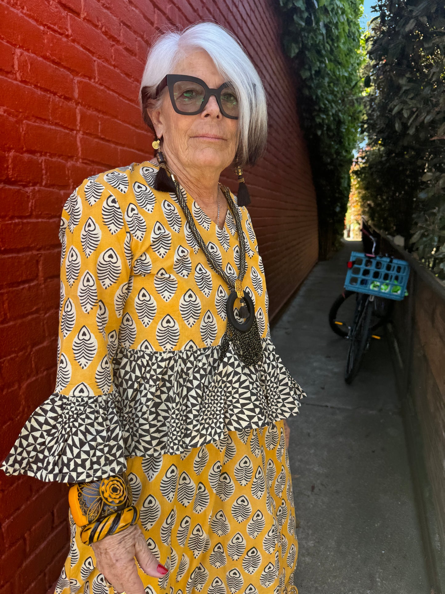 TUNISIAN HEART RUFFLE TOP