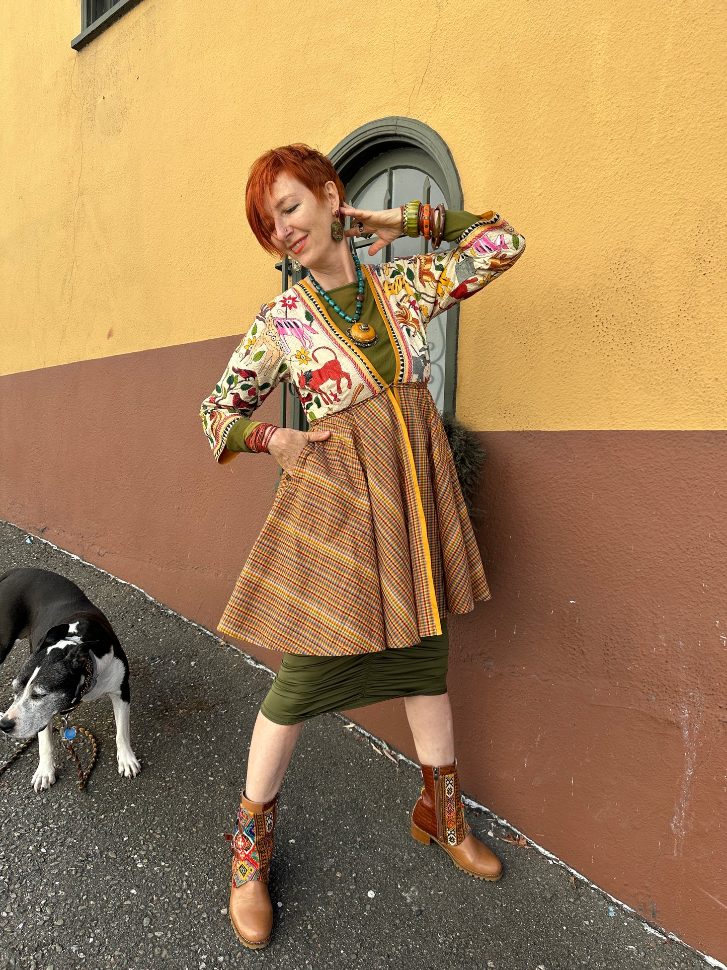 FANTASTICAL CREATURES ABBREVIATED AZEEZA COAT DRESS