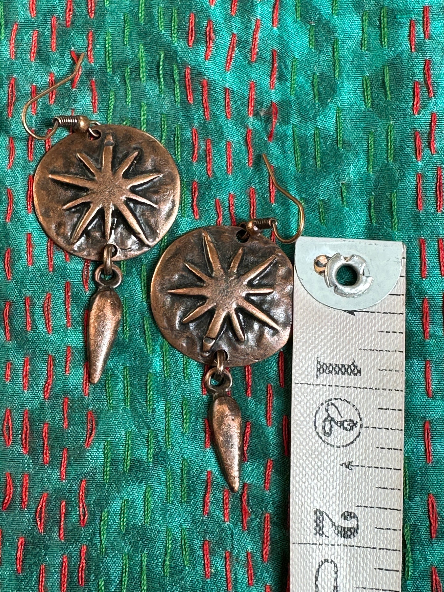 COPPER COIN EARRINGS