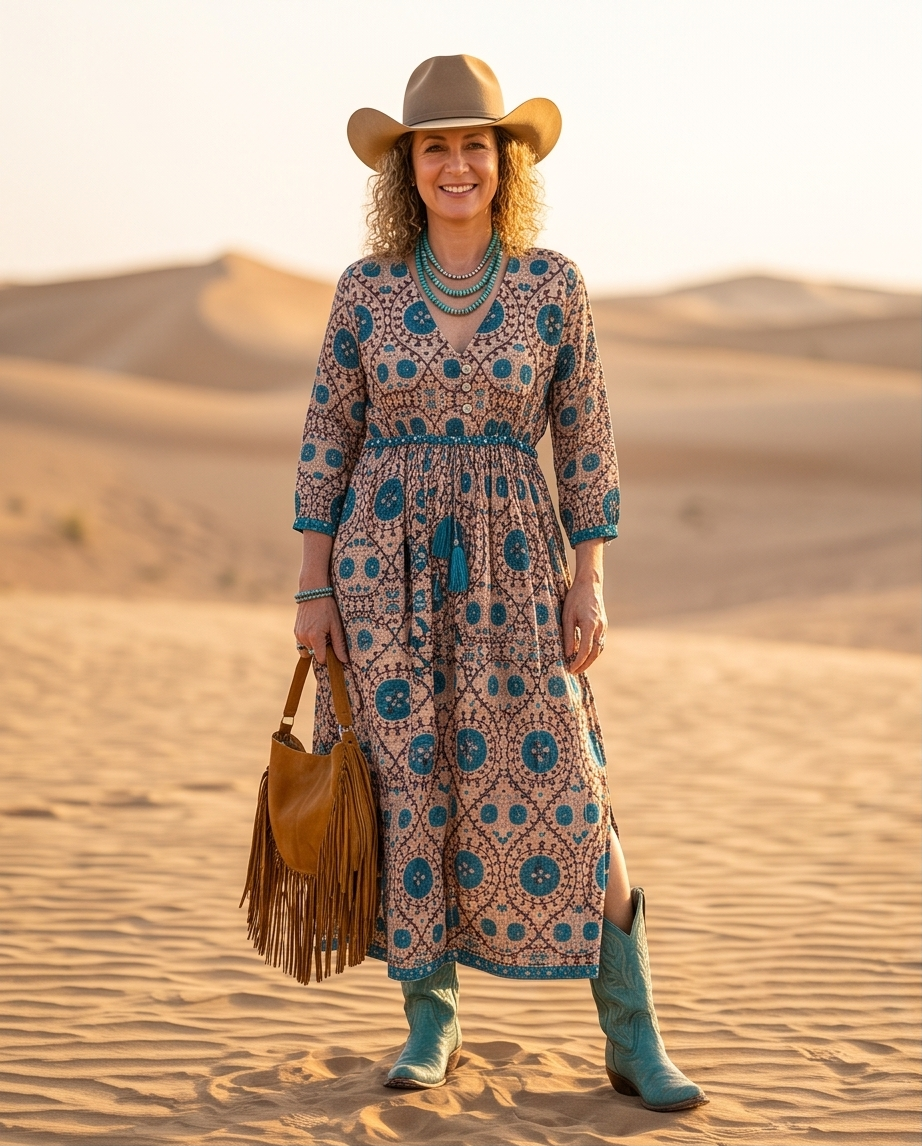 turquoise boho maxi dress Boho Maxi Wrap Dress Flowy Turquoise Sundress for Summer Isla, green / S