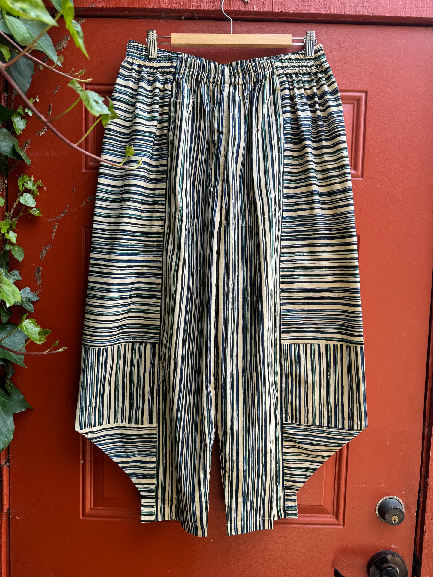 RONI PANTS HAND PRINTED STRIPES