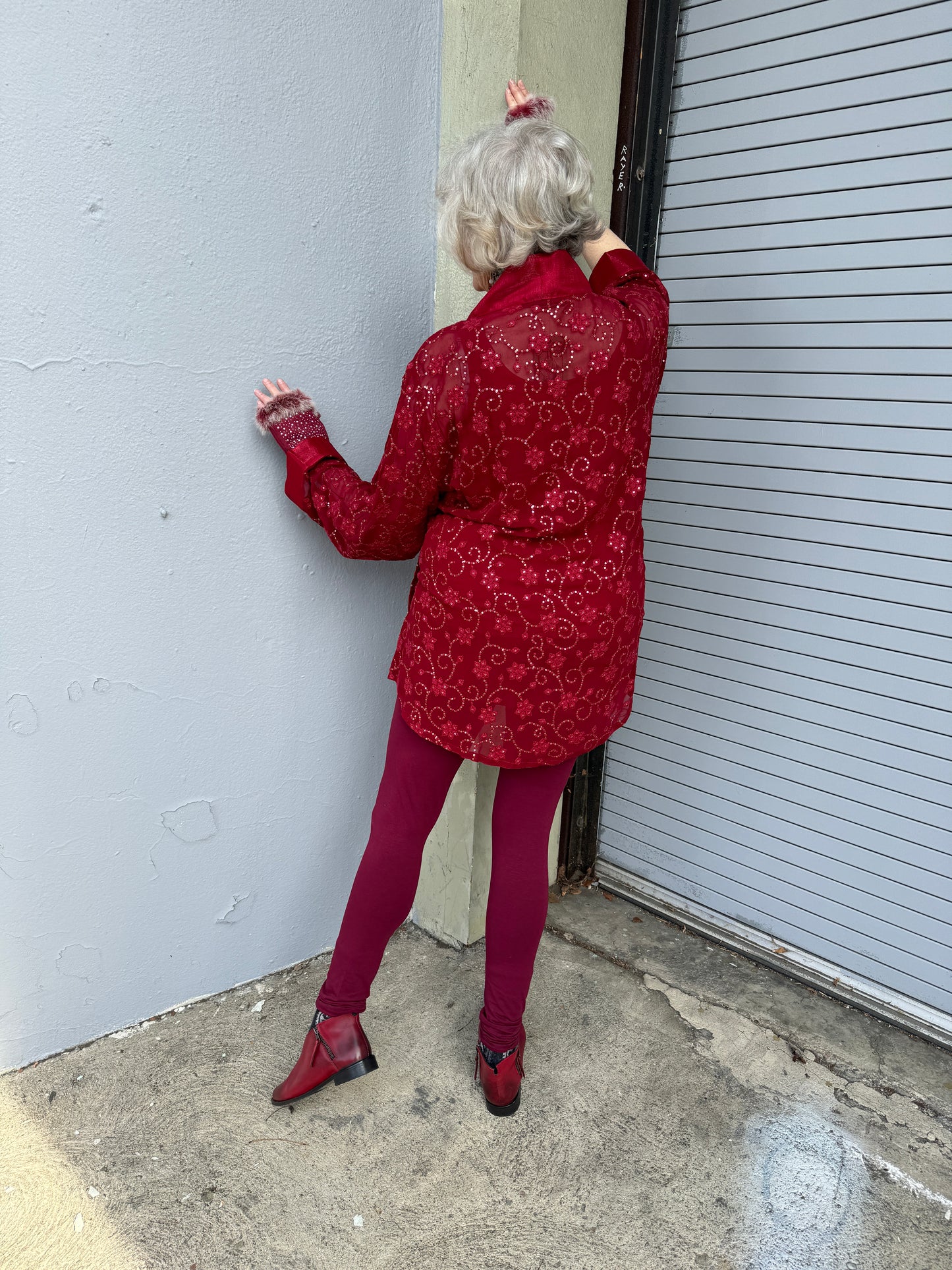 HO-HO-HOLLY BERRY SWING JACKET