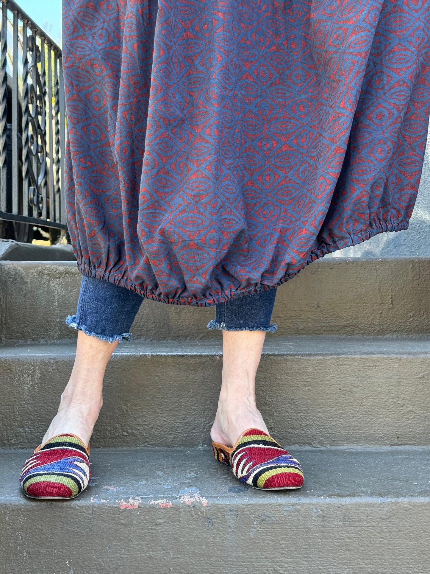 THAT INDIGO PRINT DRESS