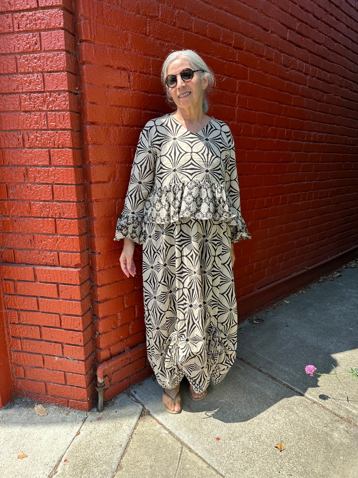 RUFFLE TOP MARRAKESH